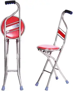 Asiento ajustable plegable superseat, bastón de bastón con <span class=keywords><strong>silla</strong></span> - Product Image 2