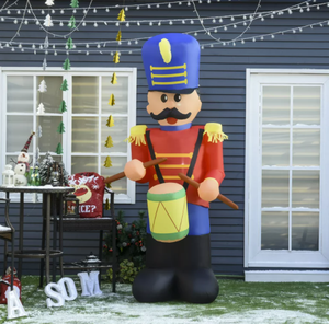 Poupées gonflables de décoration de jardin de 20 pieds avec figurines de ballons gonflables géants casse-noisette gonflables de Noël - Product Image 2