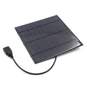 Solar Panel 5V 2W 2.5W 4.5W With Output Battery Charger Voltage Regulator Mobile Phone Power Bank DC 5.5*2.1 Solar Cell