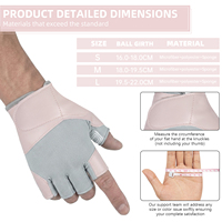 Guantes de Gimnasio de Microfibra MKAS con Absorción de Impactos y Diseño de Medio Dedo para Dominadas, Kettlebell y Entrenamiento Funcional para Hombres