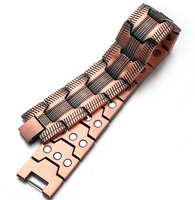 Bracelets sport magnétiques personnalisés en cuivre pur plaqué cuivre antique Accessoire de mode Cadeau unisexe de style tendance