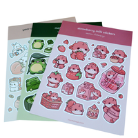 Feuilles d'autocollants personnalisés en PP PVC, étiquettes découpées, impression d'autocollants en vinyle imperméables avec logo, étiquettes adhésives pour emballage
