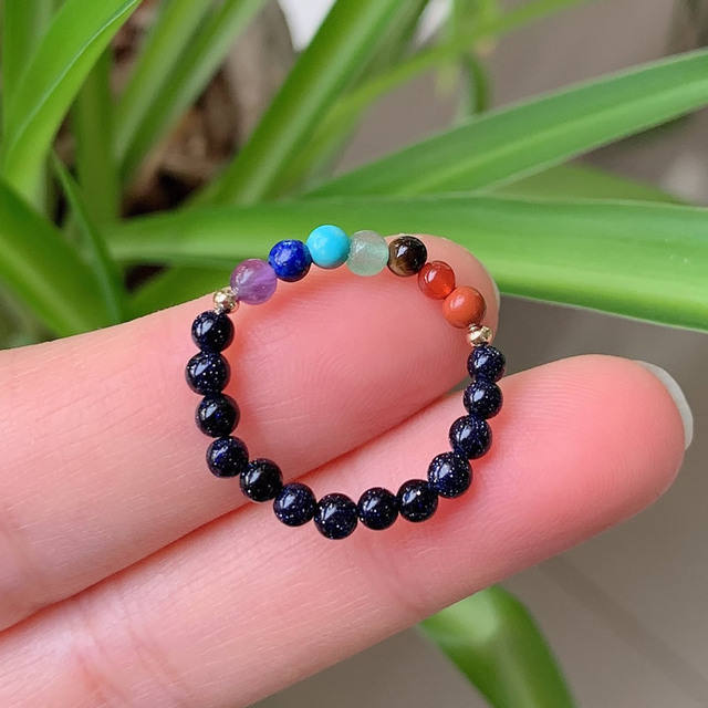 7 Chakra-Blue Goldstone