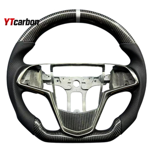 Volante de Fibra de Carbono Real Personalizado Estilo Racing YTcarbon para ATS <span class=keywords><strong>CTS</strong></span> ELR V Black Wing, Accesorios Interiores para Auto - Product Image 5