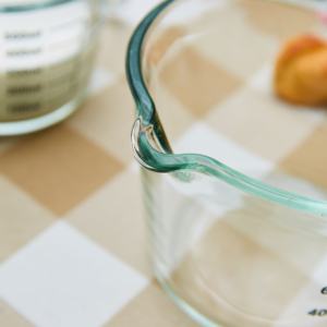 Измерительный стакан стеклянный измерительный кувшин с крышкой кухонный, стеклянный прозрачный Круглый измерительный инструмент 250 мл-1 л - Product Image 6