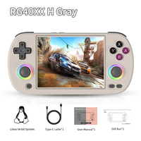 Console de jeu portable Mooden RG40XX H, écran 4,0 pouces, 64 Go, WiFi 5G, Bluetooth, sortie TV HD, éclairage RVB, console de jeu rétro
