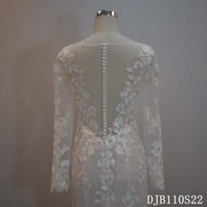 Nhà máy cung cấp/Thiết kế đặc biệt/dài tay áo/Nàng Tiên Cá trumpet/Bridal Gown/chất lượng cao/ngà duyên dáng váy cưới - Product Image 4