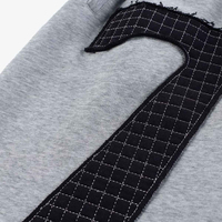 Pantalon de survêtement ample délavé avec patchs pour homme Calorie Sportswear, 100 % coton, style streetwear hip-hop, logo personnalisé pour les marques de vêtements