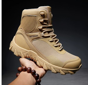 Botas de Desierto TSB33 TSB34 Color Caqui y Negro, Camuflaje Selva, Transpirables, con Cierre, Tallas Variadas, Venta al Por Mayor, para Caza - Product Image 1