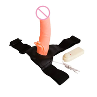 Silikon Strap-on Ferngesteuerter Vibrierender Herren-Open-Dildo-Höschen