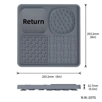 Tapis de léchage interactif en silicone pour chien, distributeur de nourriture à alimentation lente, avec ventouses puissantes, jouet d'enrichissement pour animaux de compagnie, personnalisable OEM, vente en gros