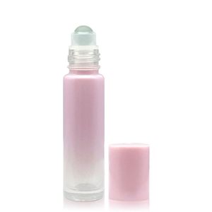 Bouteille à rouleau d'huile essentielle Offre Spéciale de 10ml Bouteille à rouleau d'huile en verre rose dégradé de 5ml pour emballage cosmétique - Product Image 3
