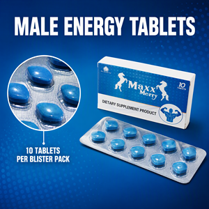 Las tabletas de suplementos herbales para adultos tienen una función energizante para las necesidades nocturnas de los hombres. Pastillas herbales azules - Product Image 2