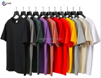T-Shirt Personnalisé Homme en Coton Haute Qualité 230GSM/250GSM, T-Shirt Vierge Surdimensionné Lourd pour Sérigraphie