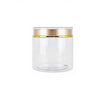 Bouteille de thé transparente en PET avec bouchon à vis à 89 dents, large ouverture, pour emballage alimentaire circulaire, pot à noix, pour conditionnement cosmétique - Vente en gros