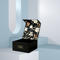 Scatole Regalo Rigide con Chiusura Magnetica e Logo Personalizzato, Nero Opaco, Cartone Biodegradabile di Lusso per Confezioni di Candele e Portafogli con Nastro
