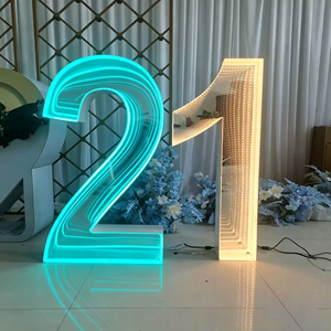 ป้ายไฟ LED RGB อินฟินิตี้มิเรอร์ แบบกำหนดเอง พร้อมเอฟเฟกต์อุโมงค์แสง 3 มิติ สำหรับแสดงโลโก้ในบาร์ - Product Image 3