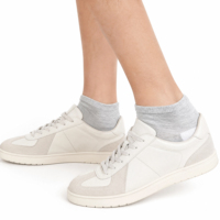 Chaussettes de cheville unisexes en mélange contrastant blanc, douces, respectueuses de la peau, extensibles, de qualité supérieure, durables, respirantes, pour la marche toute la journée et le yoga