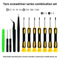 XIXI DIY Tournevis Torx en acier chromé 45, kit d'outils de réparation pour téléphones portables, poignée en plastique pour PS4, téléphone, ordinateur portable, appareil photo