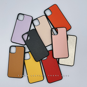 PU đầy màu sắc Saffiano da điện thoại di động Trường hợp bìa Piel fundas Logo trong kho cho <span class=keywords><strong>Iphone</strong></span> 12 Pro 13 Pro 14 Max da - Product Image 2