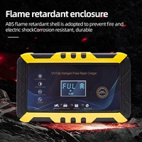 Chargeur de batterie intelligent pour voiture 12V Affichage LED de réparation d'impulsion LCD 24V 30A pour scooter électrique 5A/10A/20A AC/DC Compatible EU/UK/AU/US