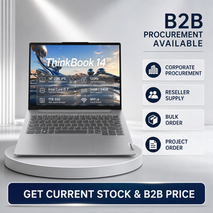 Lenovo ThinkBook 14 2025 แล็ปท็อปธุรกิจ คอร์ 5 220H คอร์ 7 250H ขนาด 14 นิ้ว 2.8K 120Hz ขายส่ง โน้ตบุ๊กสำหรับธุรกิจและสำนักงาน - Product Image 1