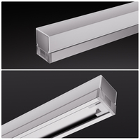Lumières de miroir de placard LED, détecteur de mouvement par ondes de main, montage encastré, abat-jour moderne en aluminium et plastique, salle de bain, chambre à coucher