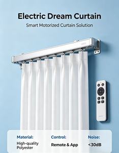 Persianas Verticales Modernas Integradas de Tela de Poliéster con Motor y Control Remoto, Fácil Instalación, <span class=keywords><strong>para</strong></span> <span class=keywords><strong>Ventanas</strong></span>, Venta al Por Mayor - Product Image 2