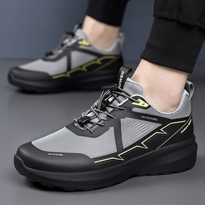 Chaussures de randonnée et d'escalade pour hommes à semelles souples pour l'extérieur, collection Printemps 2026 – Chaussures décontractées tendance à enfiler, semelles épaisses, chaussures de sport à la mode - Product Image 2