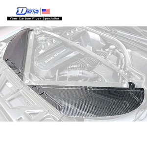 Cubierta de Panel de Entrada de Aire del Compartimento del Motor de Fibra de Carbono Seca para BMW G87 M2 2023-2027 - Product Image 1
