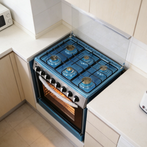 Cuisinière à gaz professionnelle à 6 brûleurs, autoportante, avec grand four et grill, pour <span class=keywords><strong>cuisson</strong></span> intensive - Product Image 3