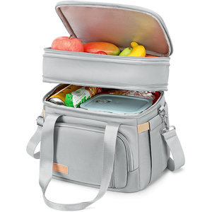 Free sample <b>Lunch</b> <b>Box</b> <b>for</b> Men 17L Insulated Cooler <b>Lunch</b> Bag <b>Women</b> Expandable Double Deck <b>Lunch</b> Cooler Bag Suit - Product Image 2