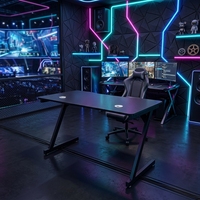 Bureau de jeu ergonomique multifonctionnel, table d'ordinateur, bureau d'étude, table de jeu PC, table Esports à structure en Z