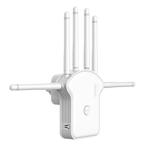Répéteur WiFi sans fil double bande 1200 Mbps avec télécommande, 6 antennes, résistant à l'eau, amplificateur de portée du signal - Product Image 2
