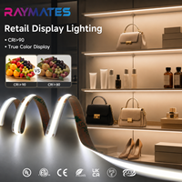 COB LED Şerit Işık 24V 480LED/M CRI90 Esnek LED Şerit Yüksek Yoğunluklu Kendinden Yapışkanlı Kesilebilir Karanlık Nokta Yok