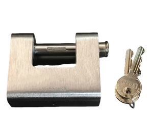 Square Sturdy Outdoor Safety Padlock <b>Garage</b> <b>Doors</b> Containers Solid Brass Keyed <b>Security</b> for Garden Sheds Shutters Gates - Product Image 2