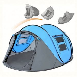 Tente pop-up automatique portable à une chambre, imperméable, pour la plage et le camping familial en plein air, pliable et pratique - Product Image 5
