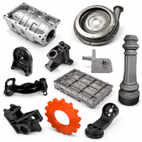 Composants de haute précision en fonte ductile GGG50, moulés en sable et par injection, pour l'exploitation minière, l'automobile et l'équipement industriel