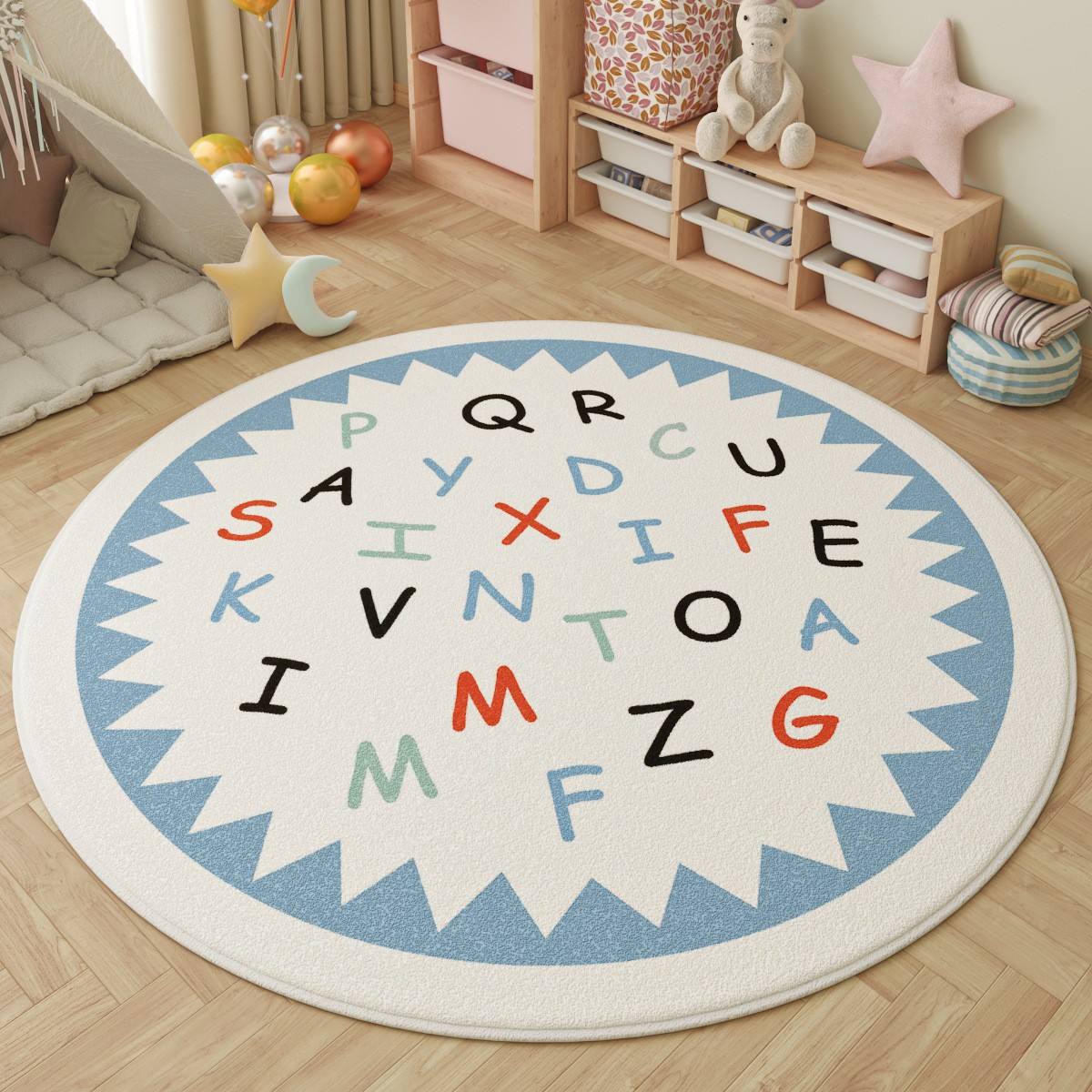 Beige Triangular alphabet