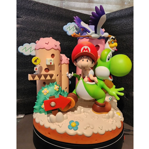 Sculpture de dessin animé <span class=keywords><strong>Mario</strong></span> Dream <span class=keywords><strong>Studio</strong></span> Yoshis Island Diorama Statue en résine - Product Image 6
