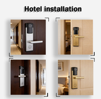 Sistema de Seguridad con Software para Cerraduras de Puertas de Hotel, Cerradura Digital Inteligente Electrónica con Tarjeta Inteligente