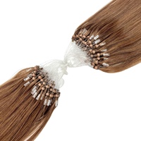 Extensions de cheveux humains Remy micro-boucles double trame, 100 % vietnamiennes, double tirage, sans rupture, haute qualité, personnalisées, pour la vente en gros