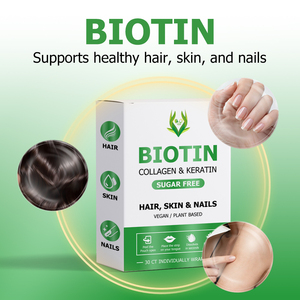 Tiras Orales de Biotina Sin Azúcar DIM, Contienen Biotina con Folato, Favorecen la Salud del Cabello, la Piel y las Uñas, Suplemento Dietético para Adultos - Product Image 4