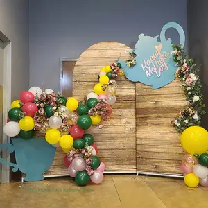 Conjunto de parede para arco de crianças, kit de balão para festa de aniversário, festa de dupla face, tensão, suporte de arco, casamento, decoração