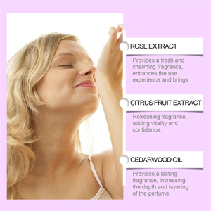 Roxelis prodotto della serie da bagno floreale a base di erbe 100ml per la pulizia idratante e levigante profumo lozione per il corpo nebbia di profumo di lunga durata - Product Image 5