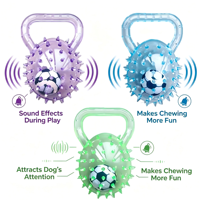 Juguete Masticable para Perros con Púas, de Felpa, para Limpieza Dental, Interactivo y Popular