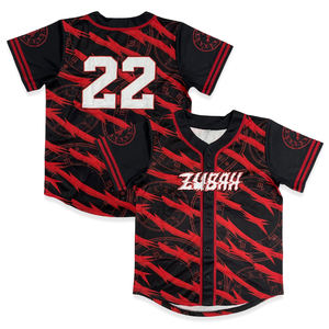 Maillot de baseball surdimensionné tendance rétro personnalisé pour hommes vêtements de sport imprimés Streetwear classique chemise de baseball classique de grande taille - Product Image 1