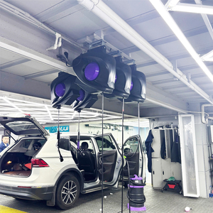 Enrollador de Manguera Eléctrico Retráctil |   Carrete de manguera moderno 3 en 1 para detallado automotriz y lavado de coches, montado en techo - Product Image 6