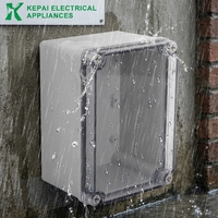 Boîtier de jonction étanche IP65 transparent série AG en ABS+PC pour applications électriques