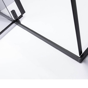 Paroi <span class=keywords><strong>de</strong></span> douche en verre trempé noir à cadre complet 137x755mm pour hôtel, avec charnières modernes, <span class=keywords><strong>de</strong></span> l'usine <span class=keywords><strong>Suez</strong></span>, pour cabine <span class=keywords><strong>de</strong></span> douche fermée - Product Image 5